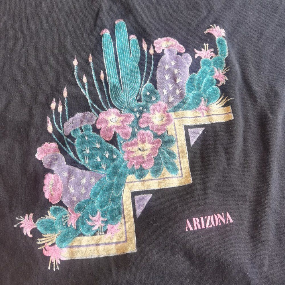 90s Graphic XL Shirt Dress Mini Southwestern Arizona Vintage - Picture 2 of 4